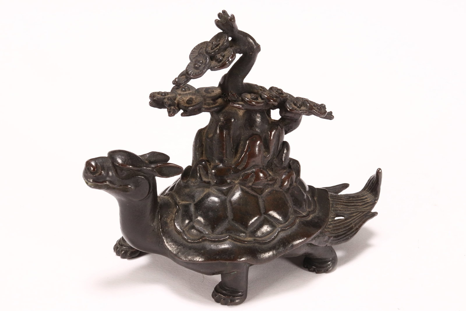 Japanese Bronze Meiji Period Water Dropper, (1 of 3)