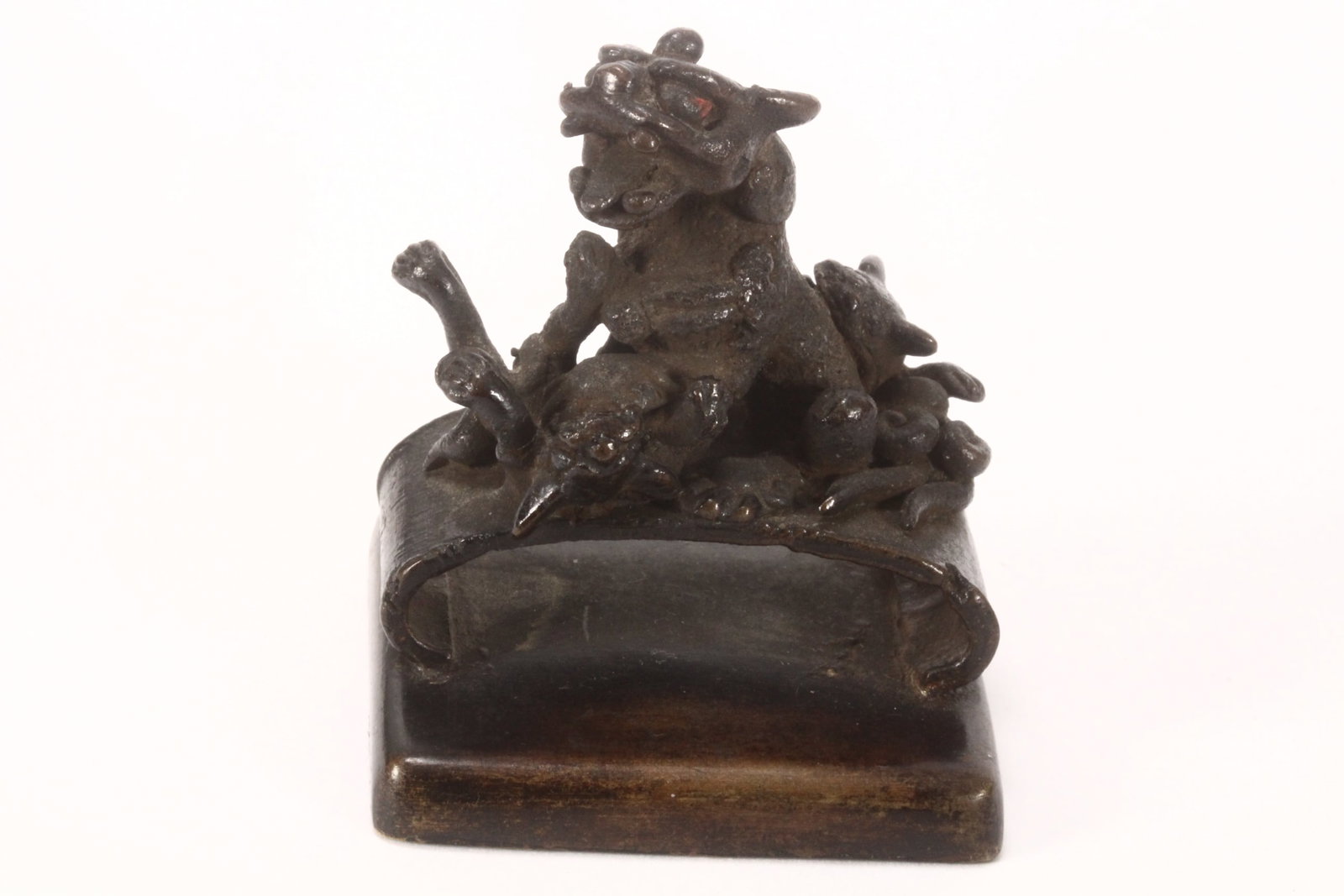 Chinese Bronze Figural Seal, (1 of 5)