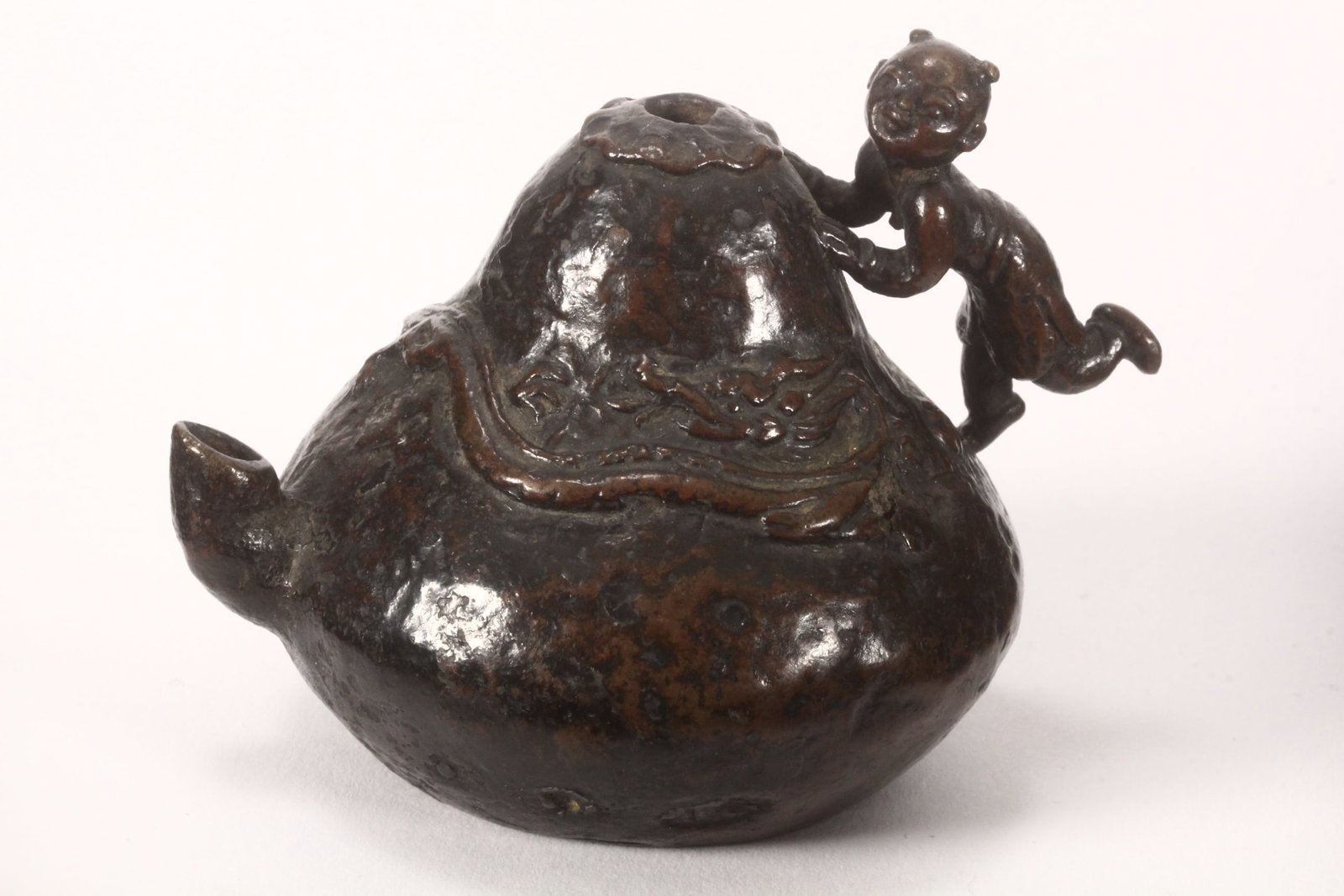 Chinese Qing Dynasty Bronze Water Dropper, (1 of 6)