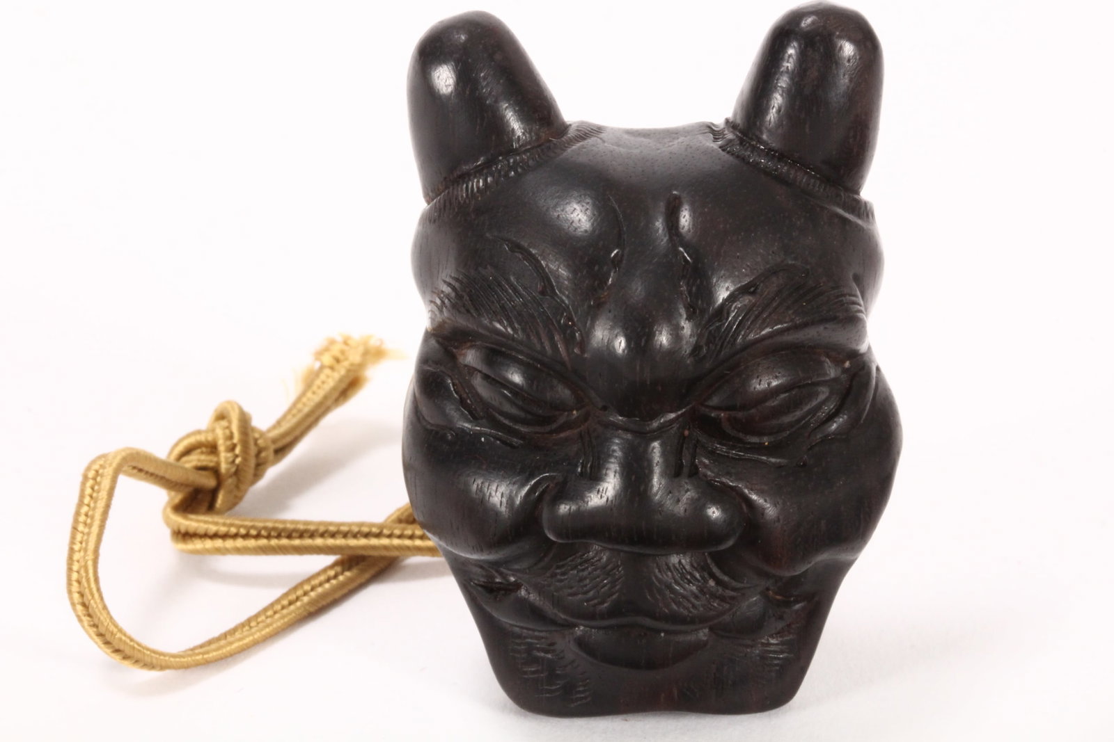 Japanese Carved Wooden Netsuke, (1 of 2)