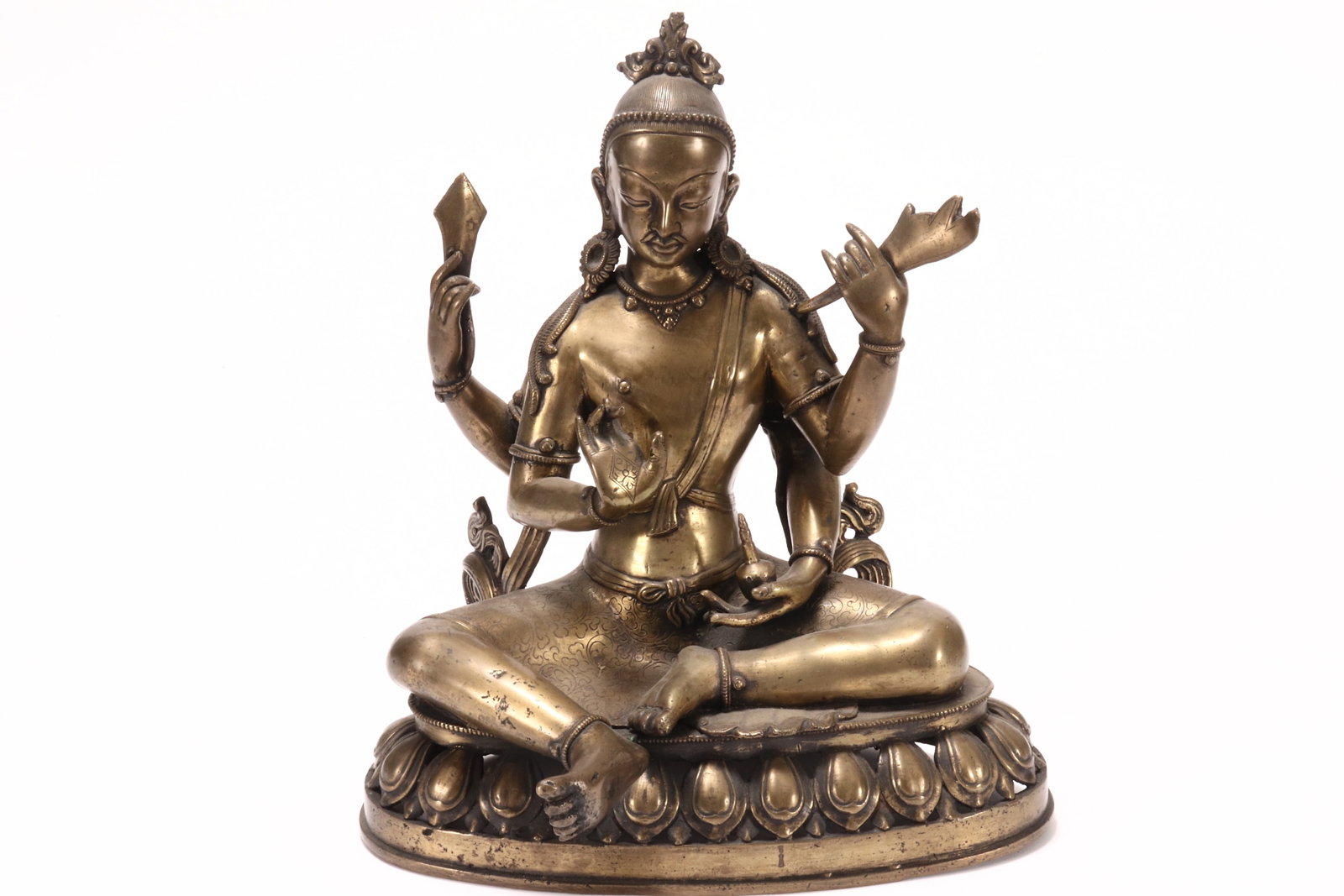 Sino-Tibetan Bronze Buddha, (1 of 5)
