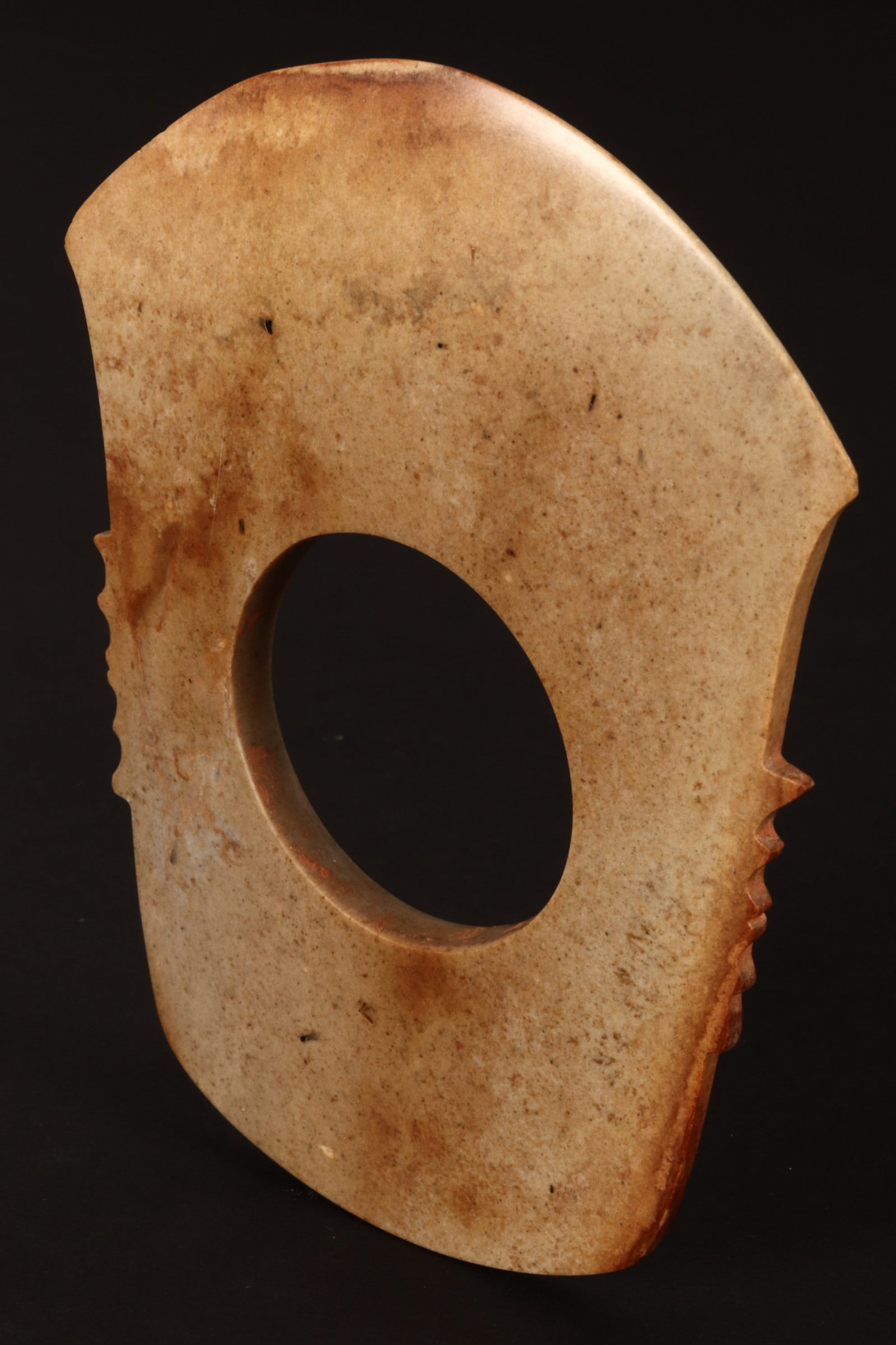 Chinese Archaic Style Carved Jade Axe Head, (1 of 2)