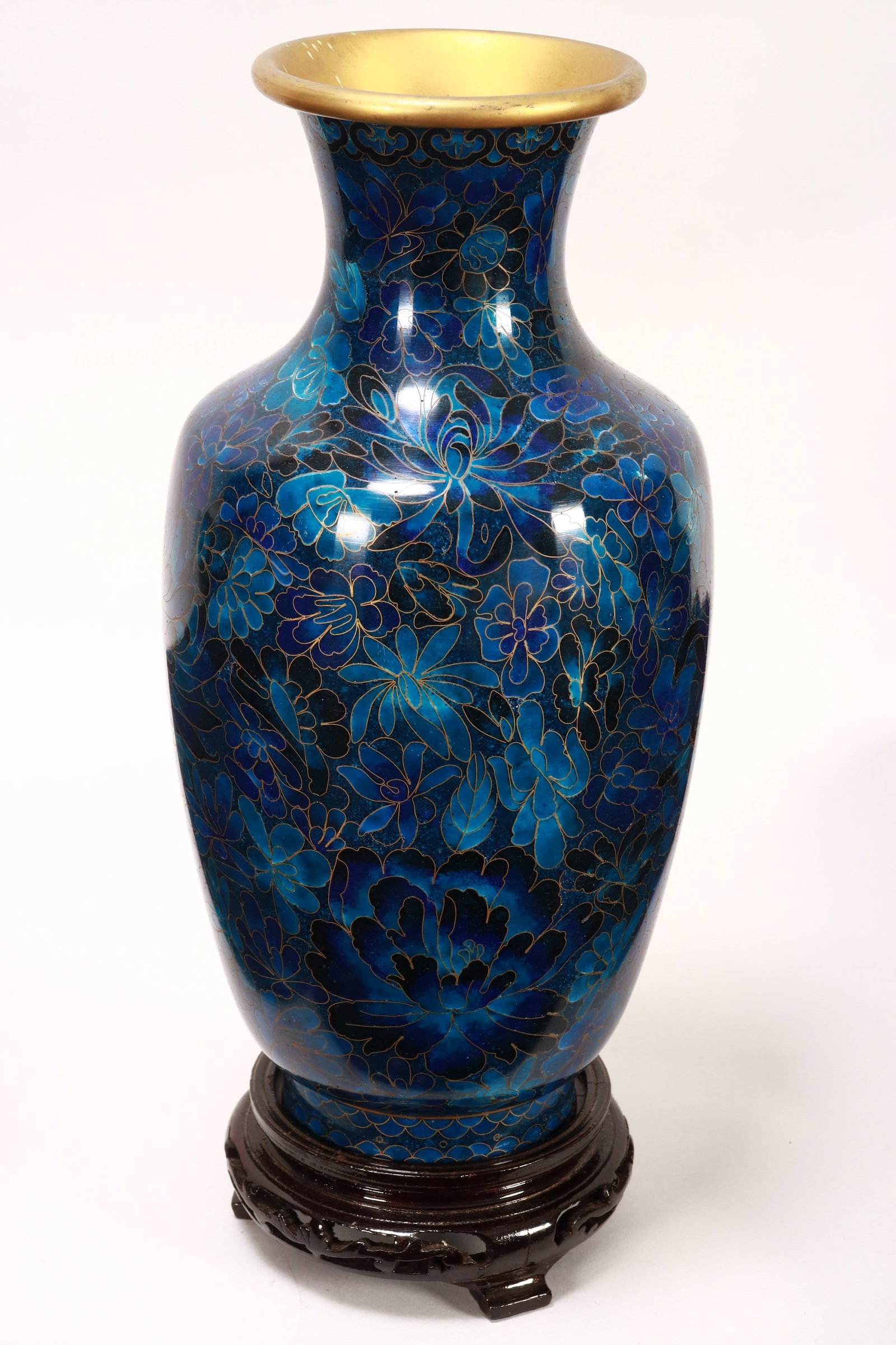 Chinese Cloisonne Vase and Stand, (1 of 5)