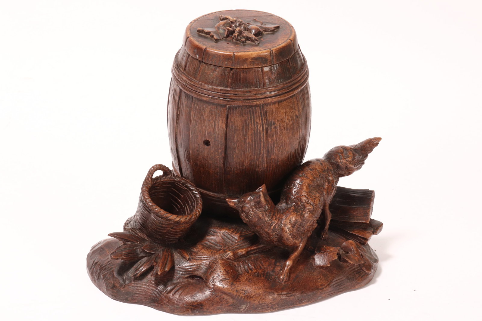 Black Forest Carved Humidor, (1 of 4)