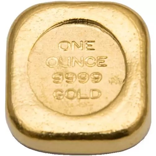1oz ABC Bullion Gold Cast Bar,: 9999 fineness, 1oz (31.1g)