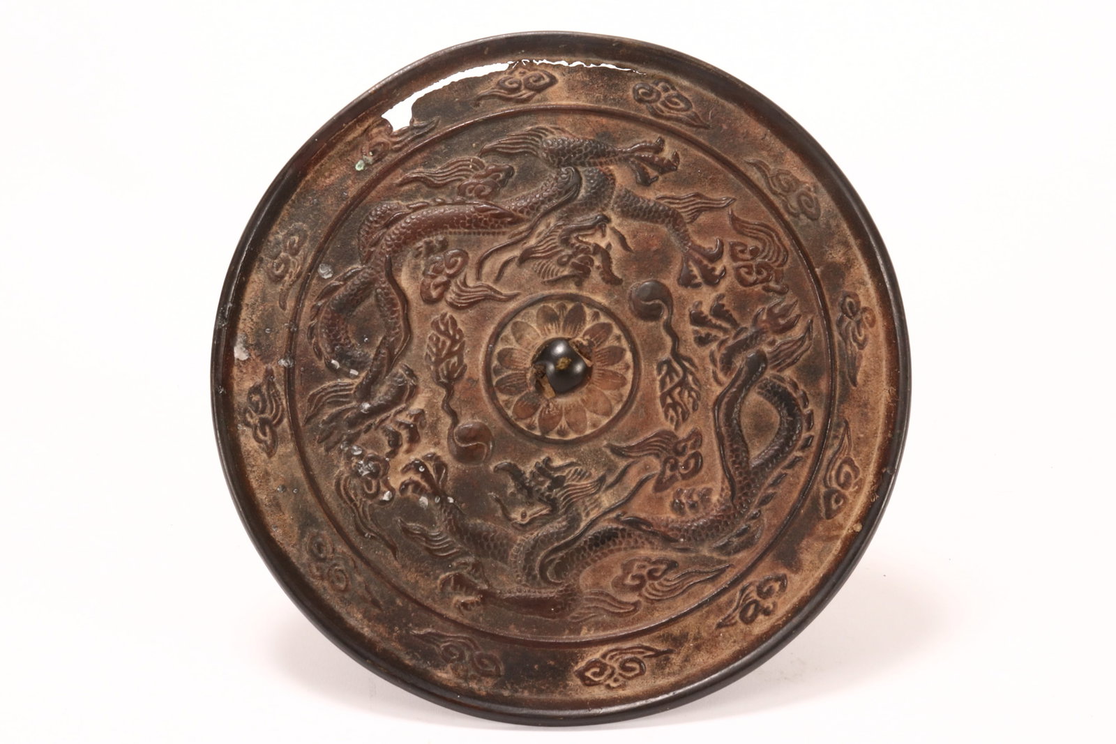 Early Korean Bronze Mirror, (1 of 1)
