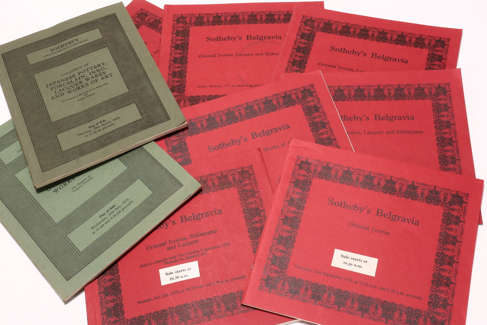 Quantity of Sotheby's Catalogues, c.1970's, (1 of 2)