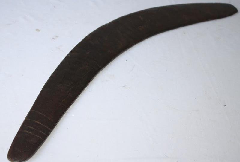 19th Century Aboriginal Hunting Boomerang,: good patina, l 57.5cm