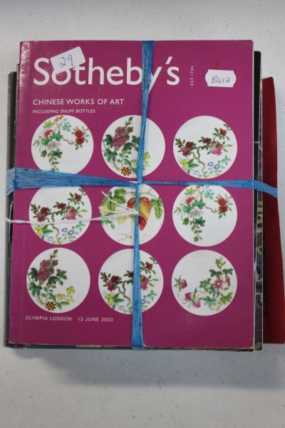 Quantity of Asian Art Auction Catalogues,: (qty)
