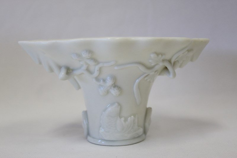 Chinese Blanc De Chine Libation Cup, (1 of 5)
