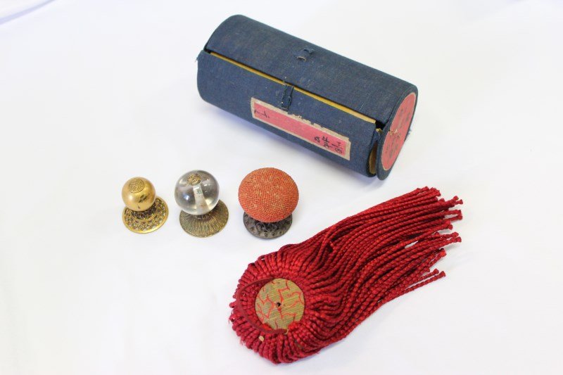 Three Wonderful Qing Dynasty, 1850-75 Hat Knobs, (1 of 8)