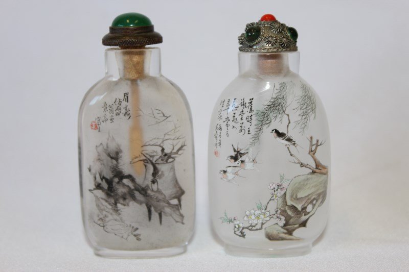 Two Superb Chinese Inside Painted Snuff Bottles, (1 of 10)