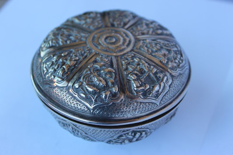 Chinese Silver Box and Cover, (1 of 9)