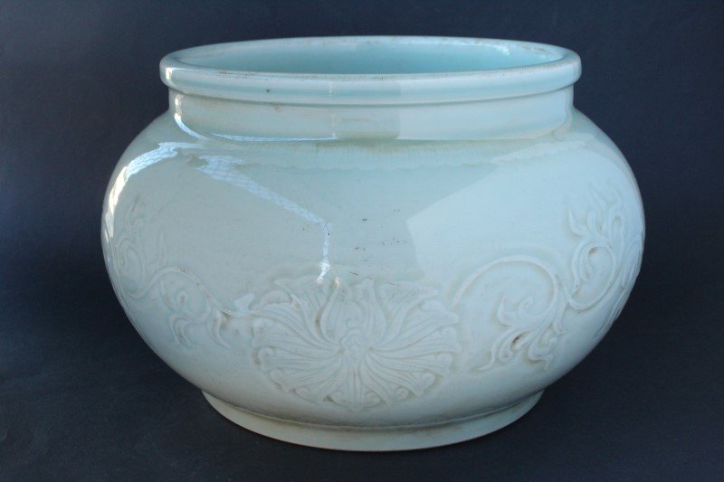 Chinese Celadon Glazed Jardinere, (1 of 6)
