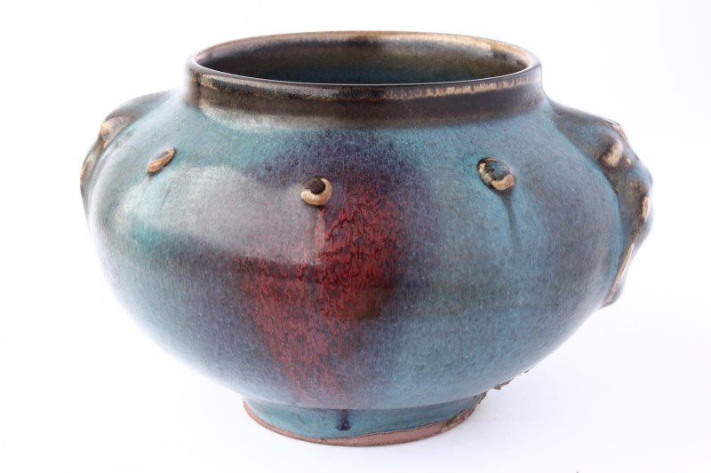 Chinese Jun Glaze Jar, (1 of 3)