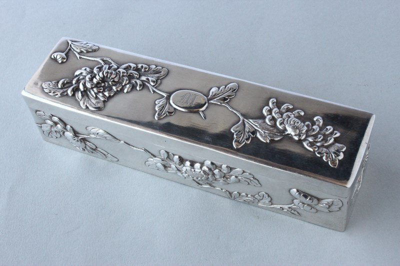 Chinese Silver Box and Cover, (1 of 8)