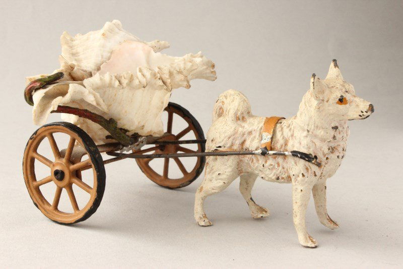 Unusual Austrian Cold Painted Open Salt, (1 of 3)