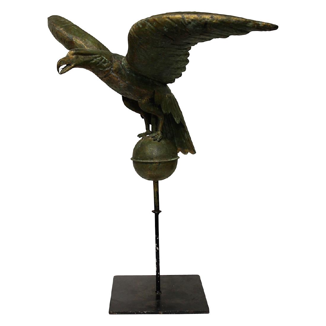 Antique Bronze Eagle Weathervane