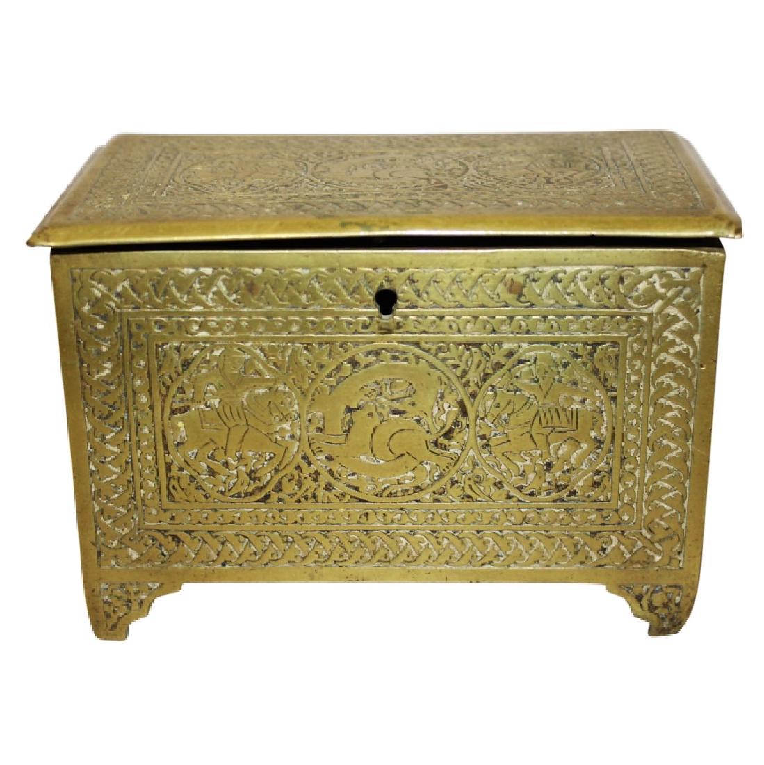 Antique Chinese Bronze Ornate Casket (1 of 6)