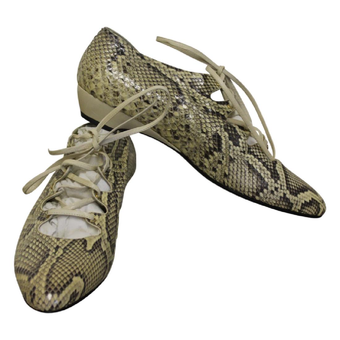 Albanese Roma Snakeskin Ballet Flats (1 of 7)