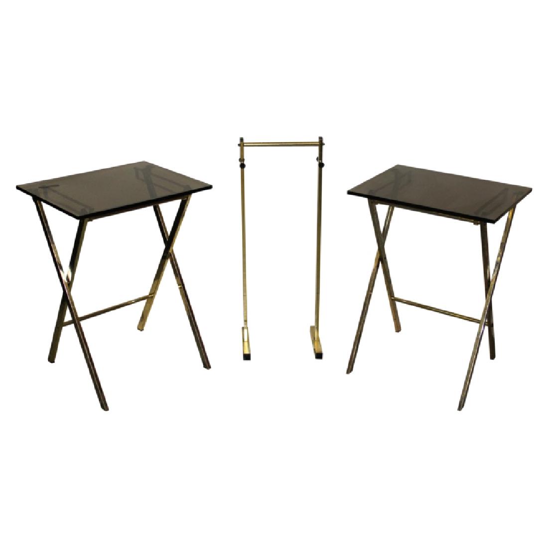 Mid Century Modern TV Trays + Stand (1 of 2)