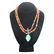 Mixed Stone and Sterling Pendant Necklace