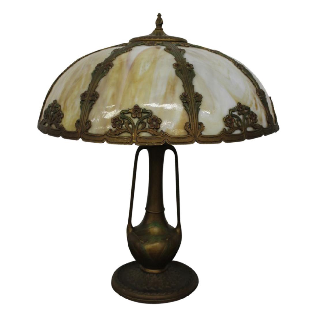 Slag Glass Lamp