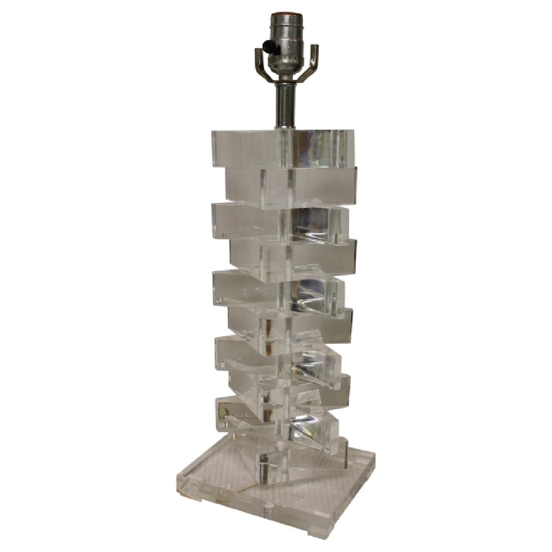 Modern Lucite Lamp (1 of 5)