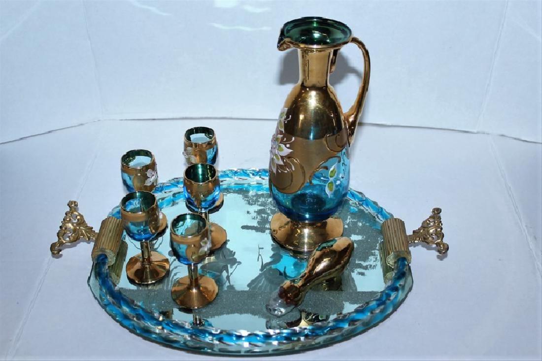 Murano Glass Bar Decanter Set (1 of 7)