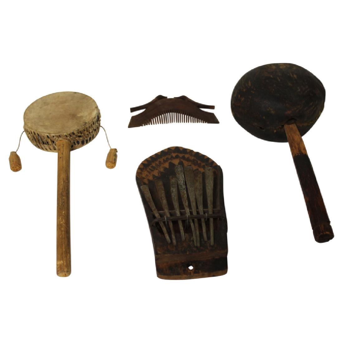 Antique Native American Instrument Lot (1 of 8)