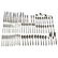 77 Piece Sterling silver International Flatware Set