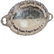 Large Ornate Silver Plate Oval Tray