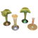 Group of 4 Iridescent Art Glass Vases