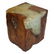 Mid Century Modern Teak & Resin Wood cube