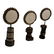 3 Feliciano Bejar Brass and Crystal Miniature Magiscope