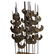 MCM Stone and Brass Lamp in the Manner of Bertoia - 4