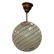 Venini Amber Swirl Murano Glass Sphere Chandelier
