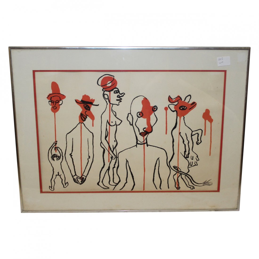 Alexander Calder Lithograph Circus 4 1966: Alexander Calder Lithograph “Circus 4” 1966 Framed 27x20 sight 22x14 With a Park West Certificate of Authenticity