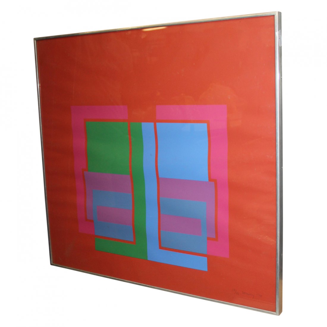 Robyn Denny, British (1930 - 2014) Print Signed: Robyn Denny, British (1930 - 2014)1970 Screen print, signed and numbered in pencil Edition: 21/95 measuring 29 x 30 inches