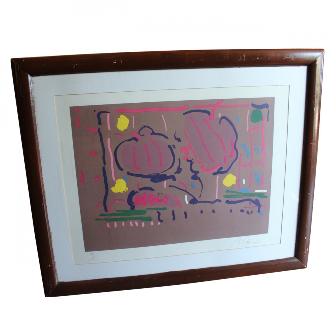 Peter Max German American Signed Serigraph: Peter Max, German/American (1937 - )Serigraph, Signed and Numbered in Pencil, Edition: 129/165 Framed 35 x 29” Sight 24 x 18” inches