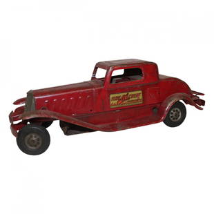 Toy Metal Car Girard Model Works: Toy Metal Fire Chief Car Signed Girard Model Works Measuring: 15 x 6 inches