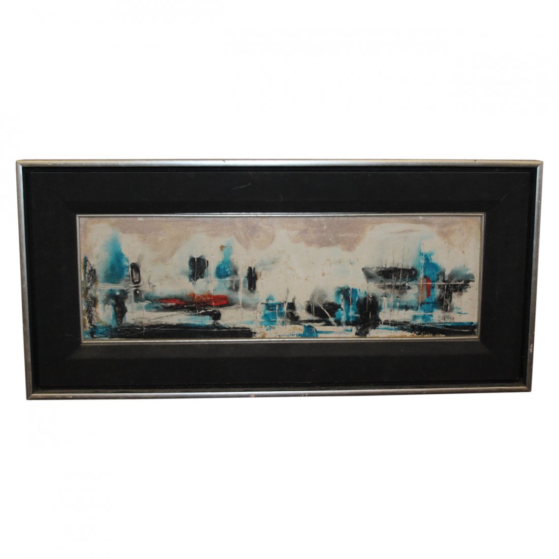 MCM Painting Signed illegibly (1 of 1)