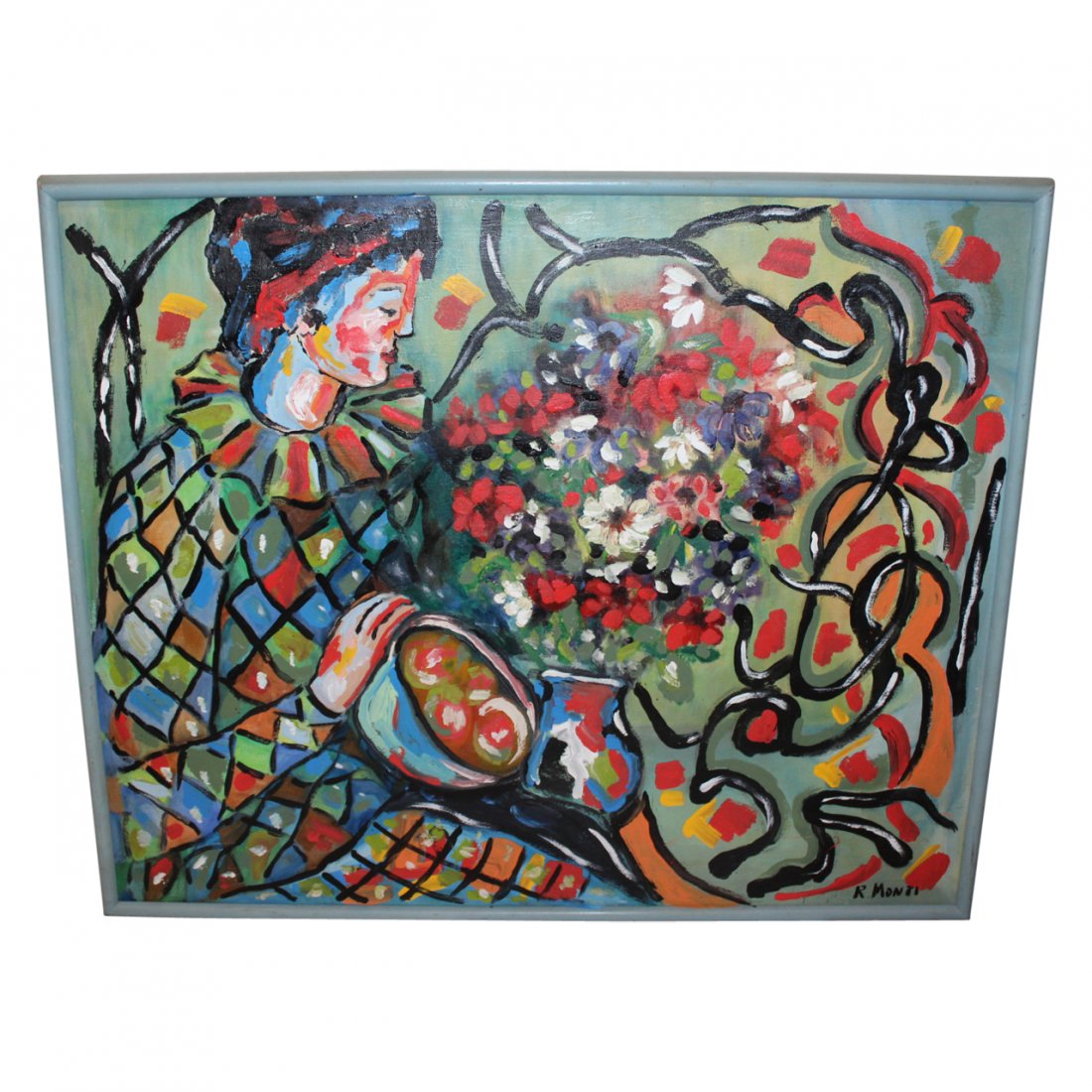 R MONTI Modern Abstract Painting (1 of 2)