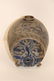 Stoneware Vessel Barrel Extensive Blue Decoeration - 3