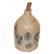 Antique Stoneware Jug Blue Flower Decoration