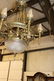 Large Antique Bronze and Frosted Glass Chandelier - 3