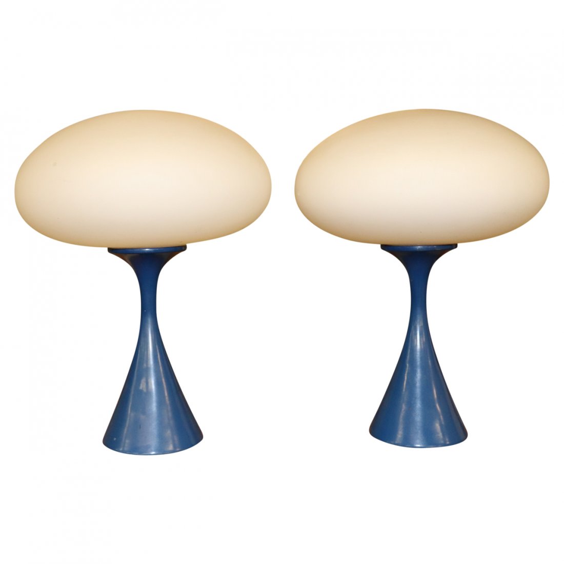 Pair of Blue Atomic Mid Century Laurel Lamps (1 of 1)