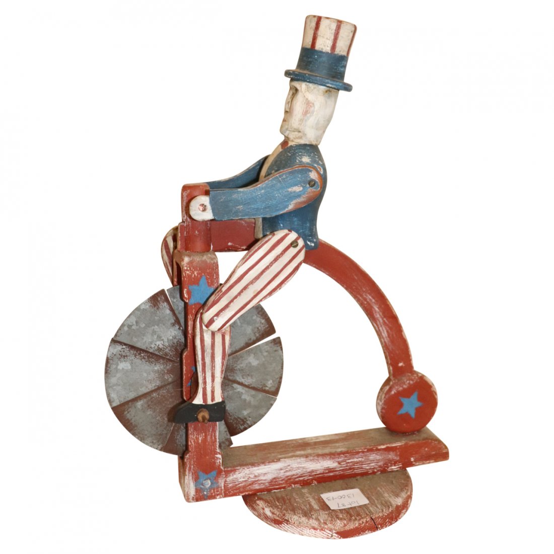 Whirly Gig Uncle Sam: Antique Whirly Gig Uncle Sam early 20th cent. American measuring 17 x 14