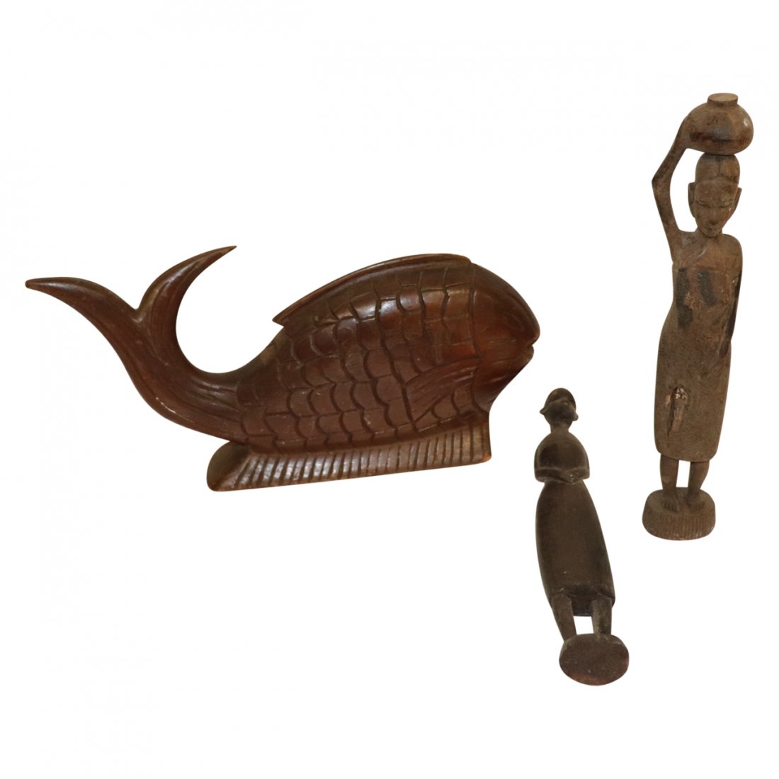 3 Carved Wooden Item (1 of 1)