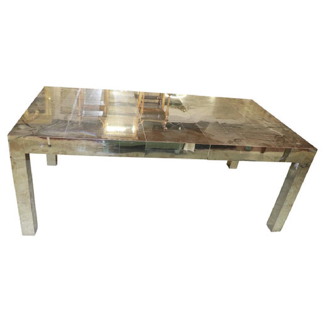 PAUL EVANS CHROME DINING TABLE (1 of 6)